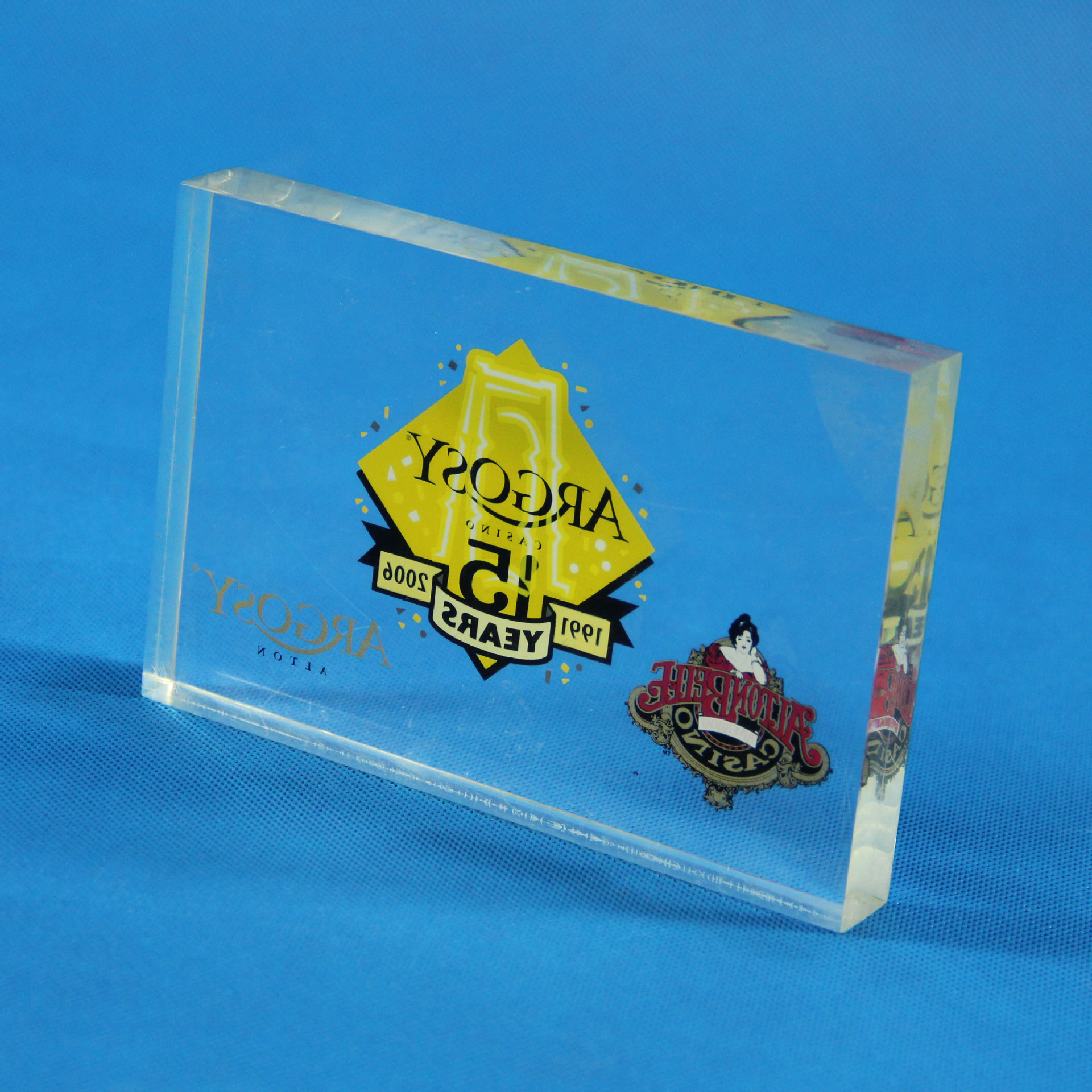 亚克力水晶牌LOGO标识牌板透明展示架有机玻璃广告牌招牌