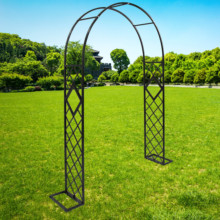 2P80拱门花架爬藤架欧式拱门花架中等花盆铁落地式家庭园艺其他田