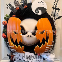�¿�Nightmare Pumpkin Wreath�f�}�����h�b�