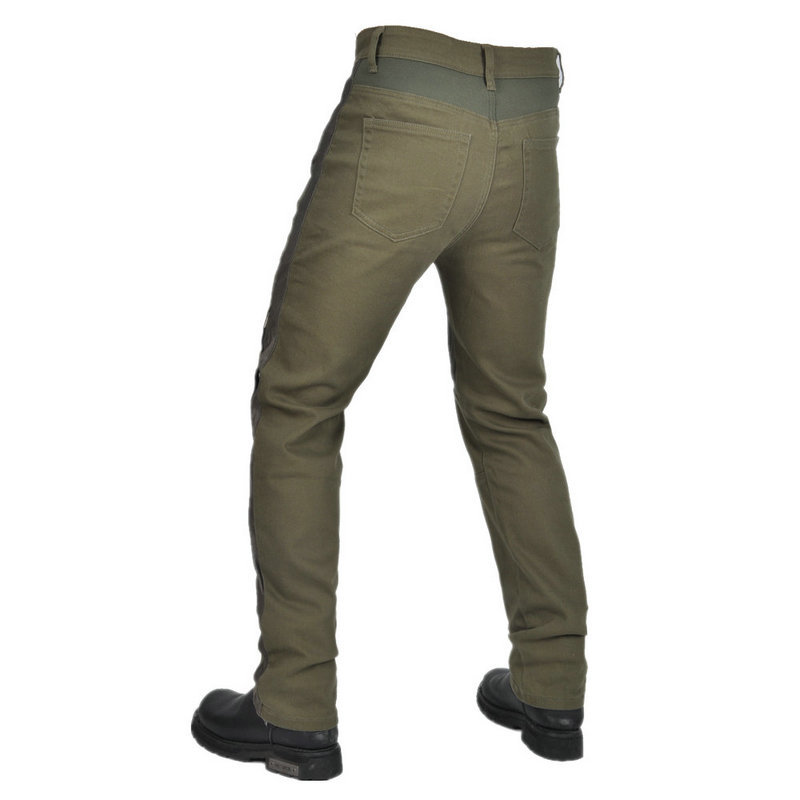 [transpirable] VOLERO jeans de motocicleta hombre verde locomotora malla pantalones de verano de ciclismo protector de silicona