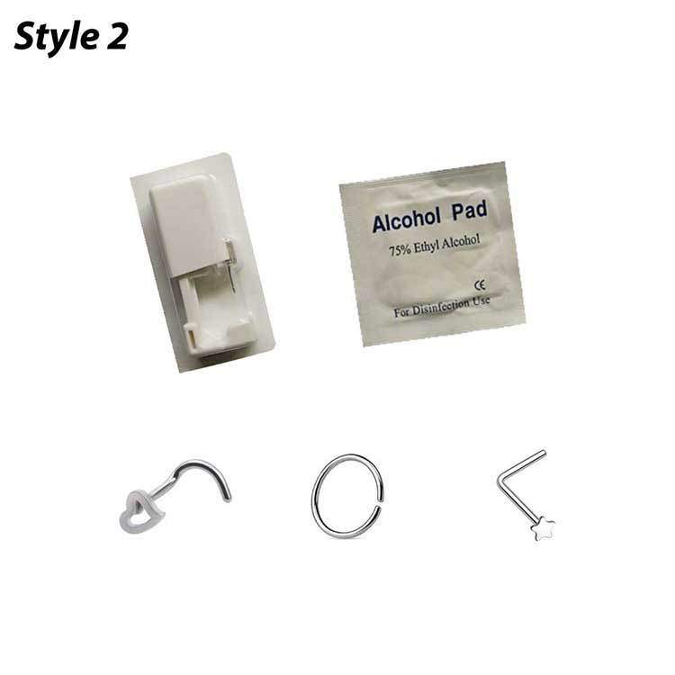 Disposable Solid Color Plastic Portable Nose Piercing Gun Tool