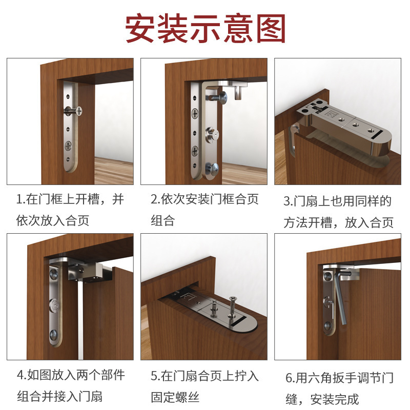 bisagra tridimensional ajustable oculta montaje oculto bisagra de puerta de puerta eje de puerta de apertura plana fábrica de eje giratorio superior e inferior