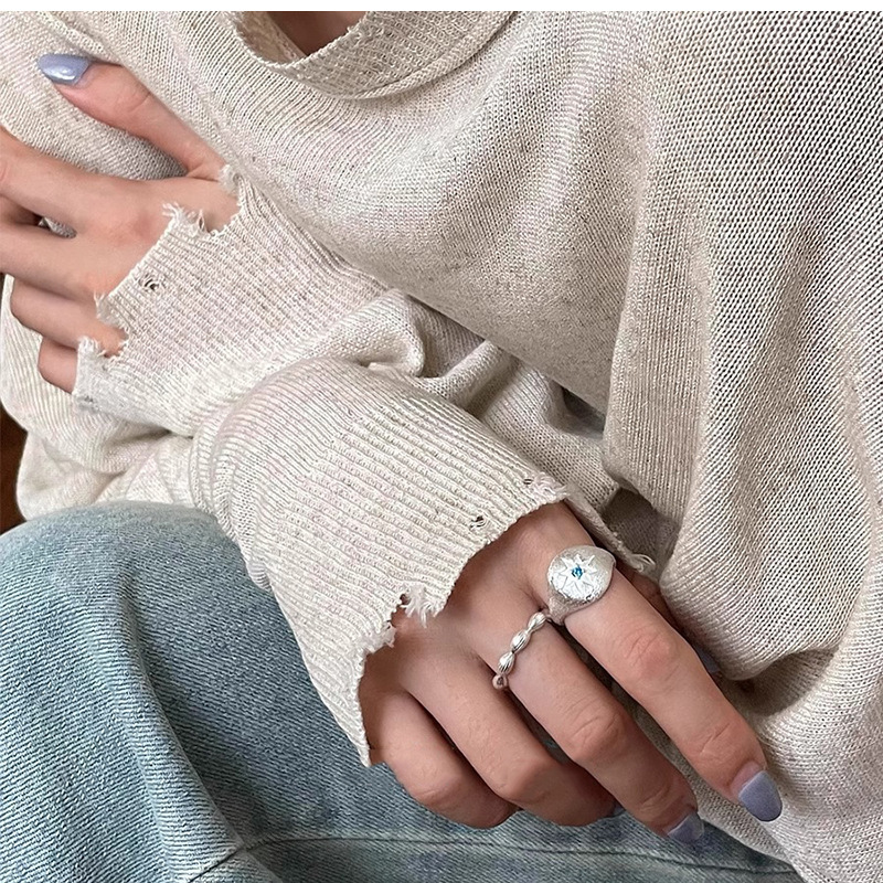 Designer Ring For Women Gold Eight Pointed Star Handcrafted Luxury_voghion.com