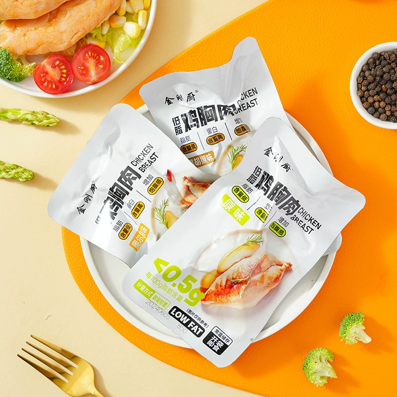 [Смешанные вкусы] Нежирная куриная грудка – хороший партнер для легкого фитнес-завтрака. Готовый заменитель еды в пакете, чтобы утолстить ваше чувство голода.