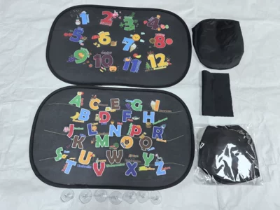Sunshades, Magnetic Sunshade Curtains, Summer Baby — Sun shade - 4930-apple-asnowman-18-transparent-suction-cup