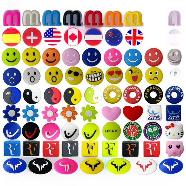 1 New Halloween Shock Absorber Tennis Racket Vibration Dampener Labubu Tai Chi Squash Racket Vibration Dampener Factory Wholesale