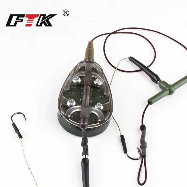 Ftk European Carp Fishing Hook Fishing Group Bait Cage Feide Fishing Feeder Nest Making Device Lead Pendant Dali Horse Cross-Border Manufacturer