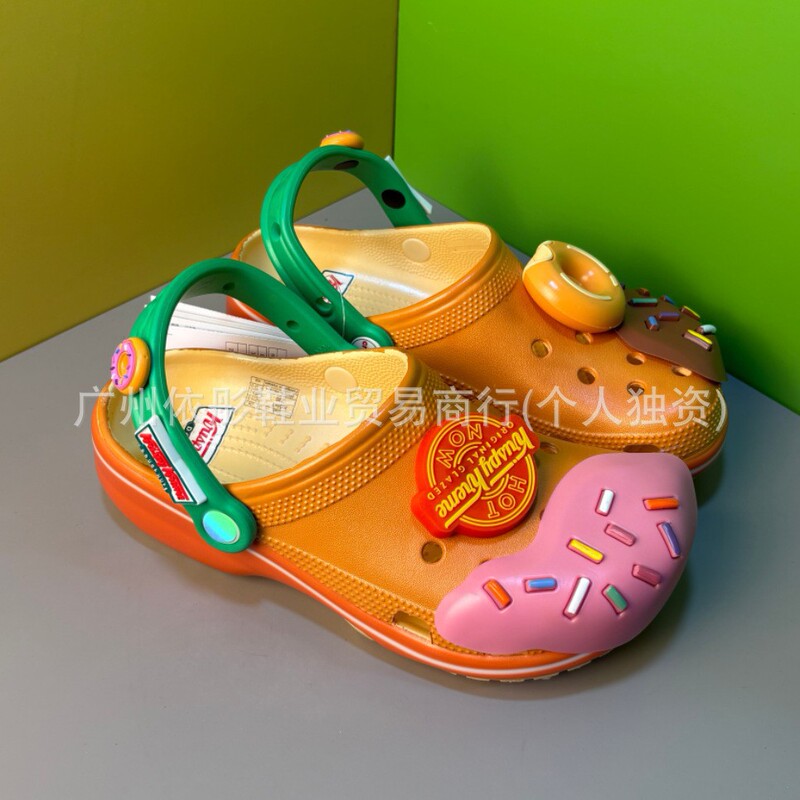 New Donut Collaboration Style Clogs Beach Non-Slip Sandals Eva Unisex Couple Outdoor Casual Wholesale New Donut Collaboration Style Clogs Beach Non-Slip Sandals Eva Unisex Couple Outdoor Casual Wholesale