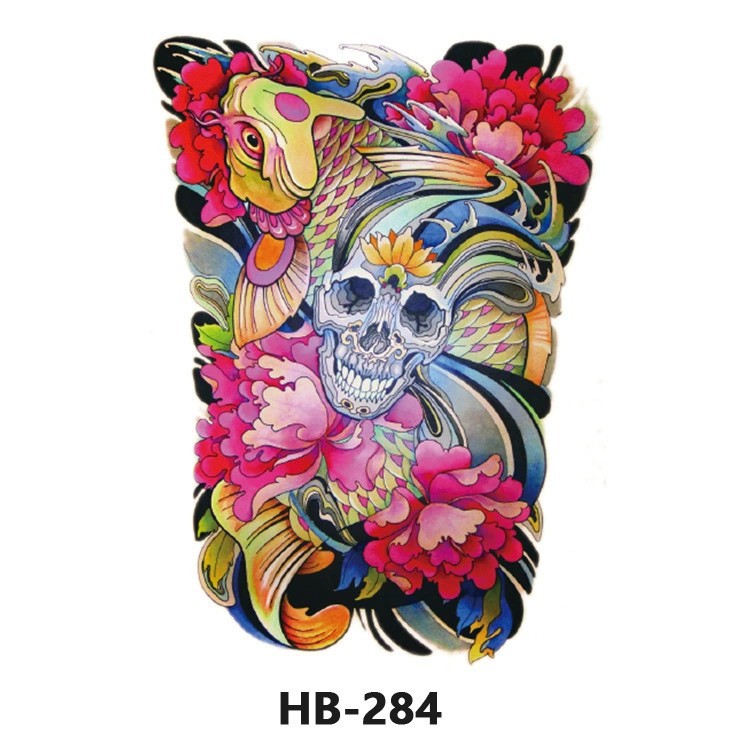 Nuevo color impermeable tatuaje calcomanía brazo medio brazo completo tatuaje pegatina fábrica directa al por mayor entrega tatuaje