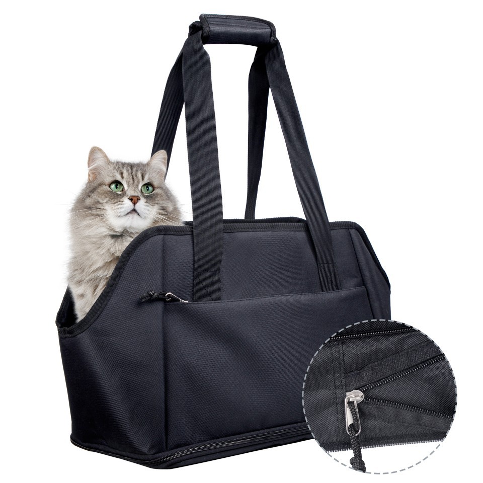 工宠物单肩包狗狗猫咪外出便携手提包可扩展大容量防水透气外带猫