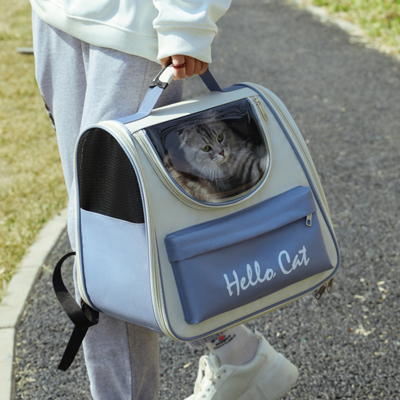 Cat Carrier Bag, Portable and Breathable Double-Shoulder Pet Carrier Bag, Large Capacity Transparent Outdoor Space Capsule Lightweight Pet Bag Cat Carrier Bag, Portable and Breathable Double-Shoulder Pet Carrier Bag, Large Capacity Transparent Outdoor Space Capsule Lightweight Pet Bag