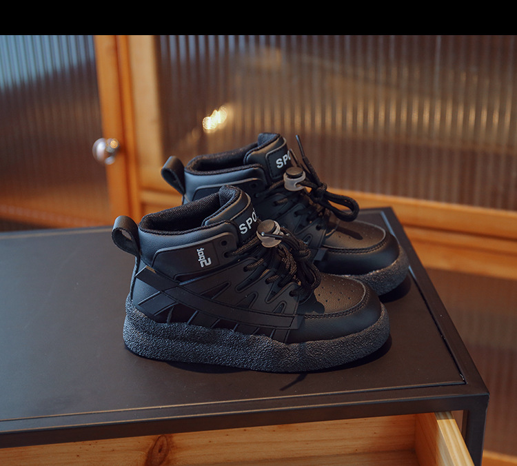 High Top Children's Sports 2023 Autumn New Boys' Casual Basketball Fashion Brand Girls' Running Shoes_voghion.com