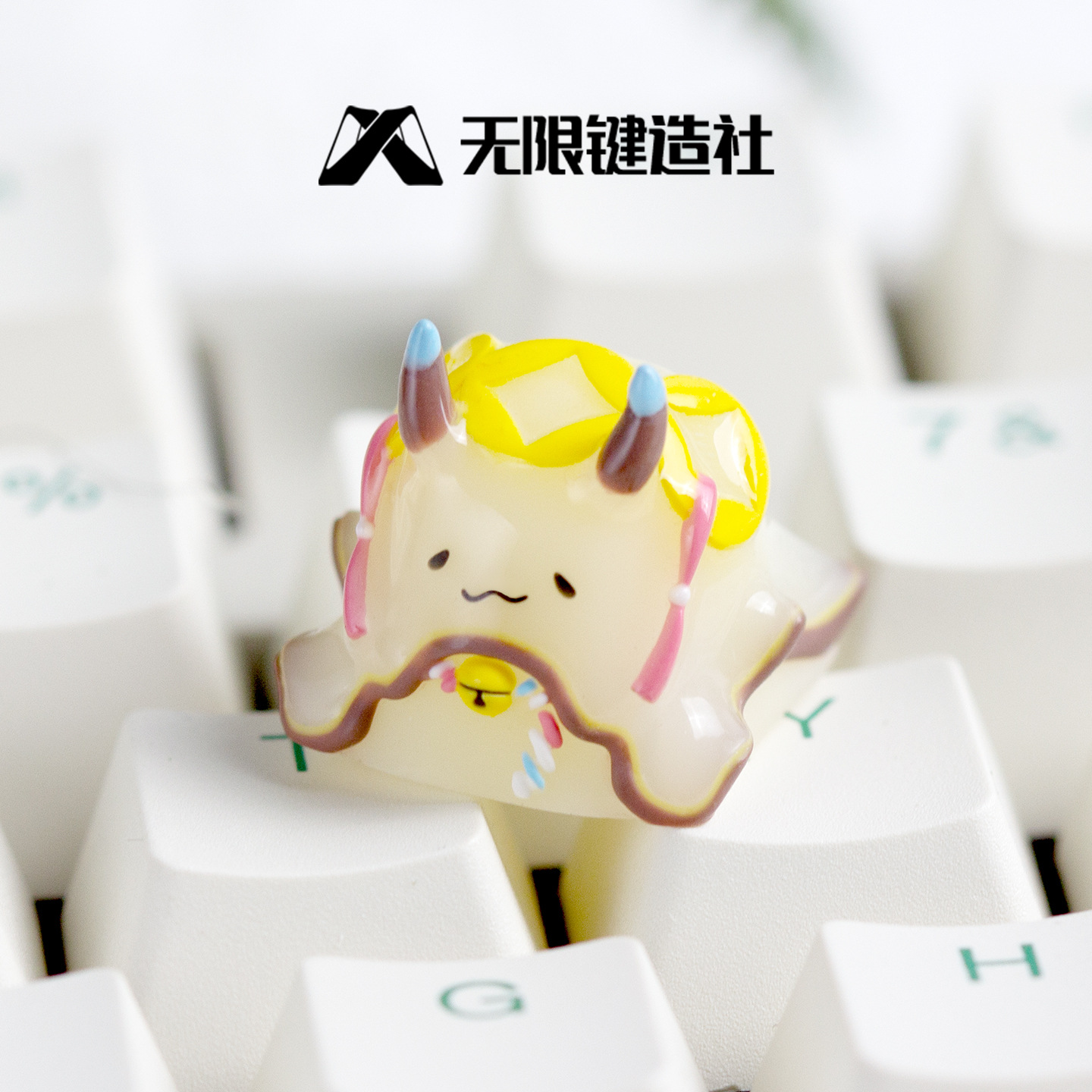 Hai Tu Cute Personalized Keycap Single Resin Creative DIY Mechanical Keyboard Cap Customized Esc Gift