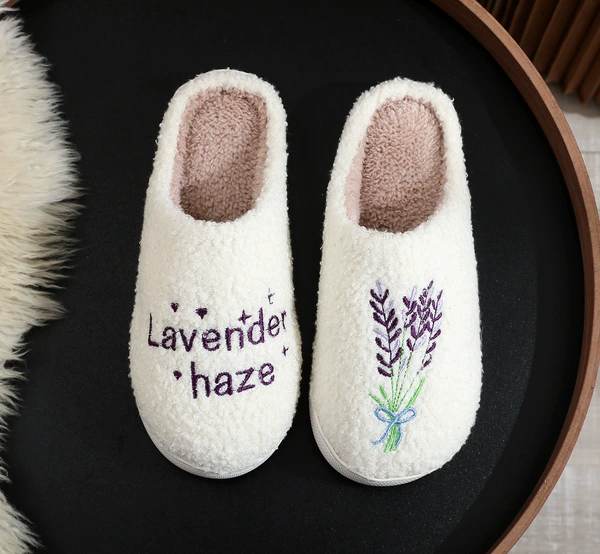 Cotton slippers-lavender