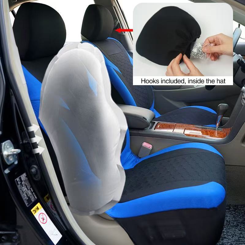 Meike Duo Cross-Border Foreign Trade Export Hexagonal Honeycomb Style Universal Car Seat Cover Southeast Asia, Europe and America Temu