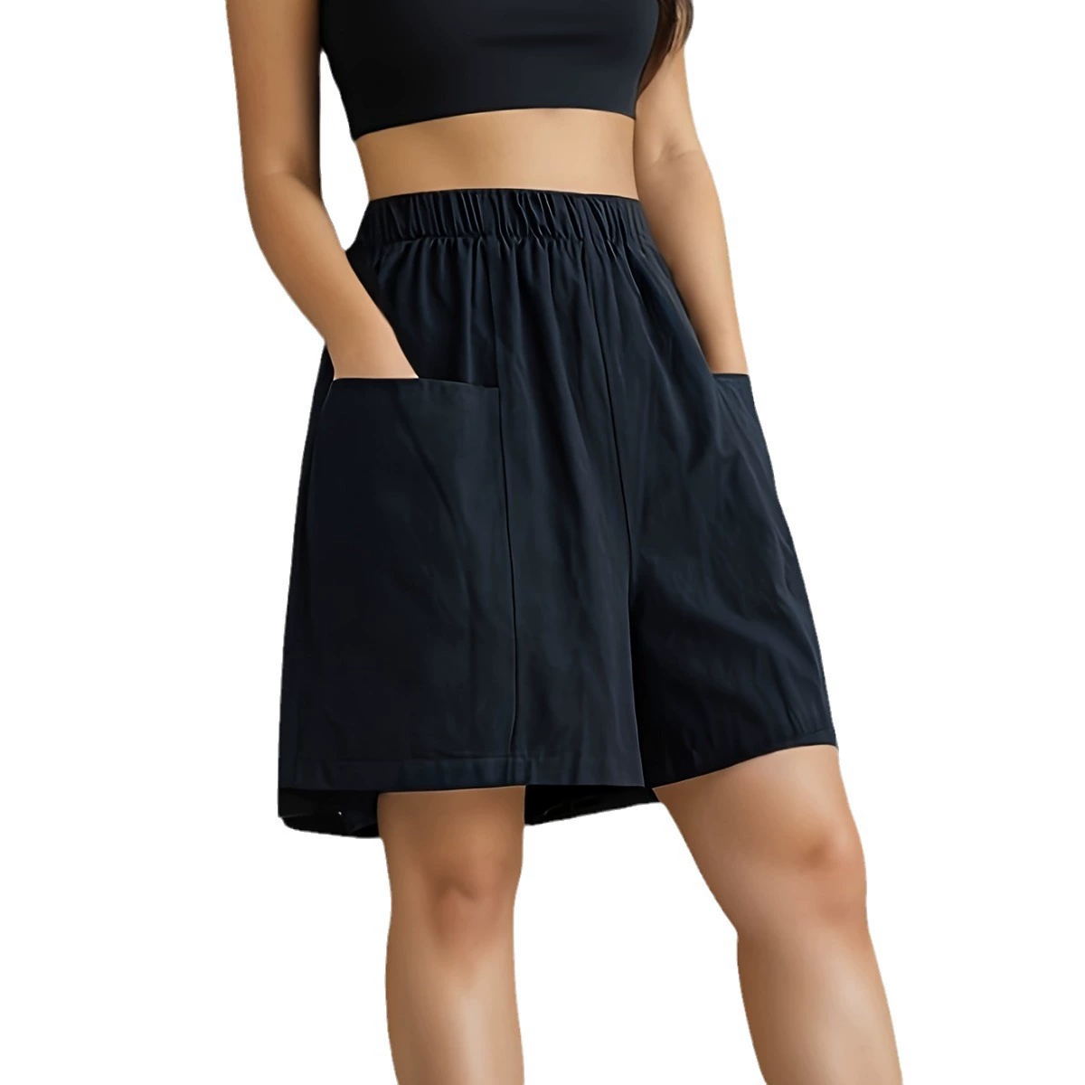 Shorts for leisure, trousers, plus size, (Physicals)