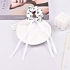 Creamy hair band with bow, hair rope, hair accessory, wide color palette, Japanese and Korean