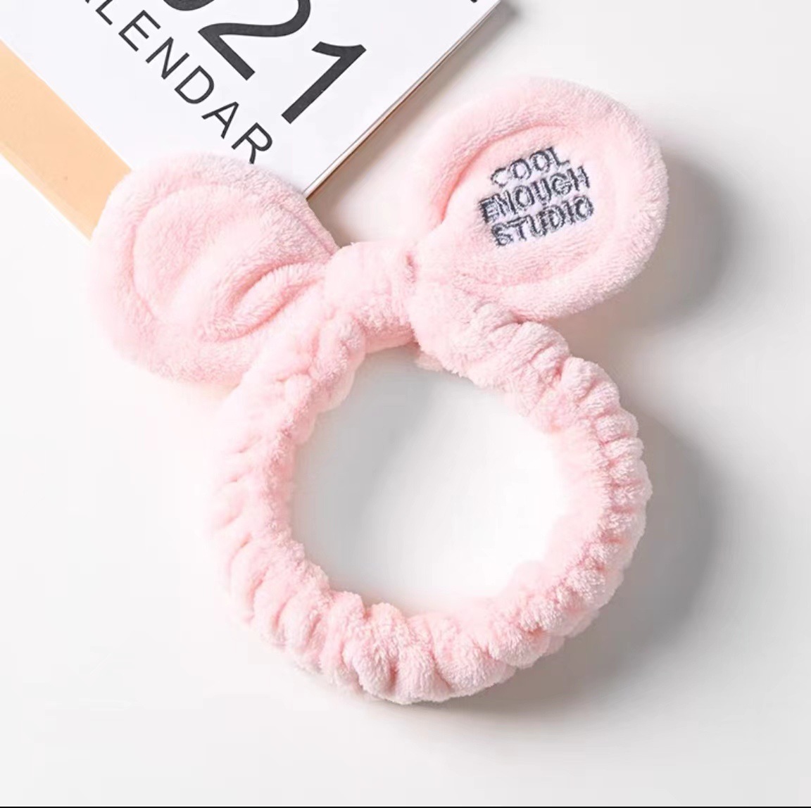 Lavado de la cara banda de pelo de moda femenina Coreana Red diadema roja estudiante dulce Linda máscara de maquillaje banda de pelo horquilla