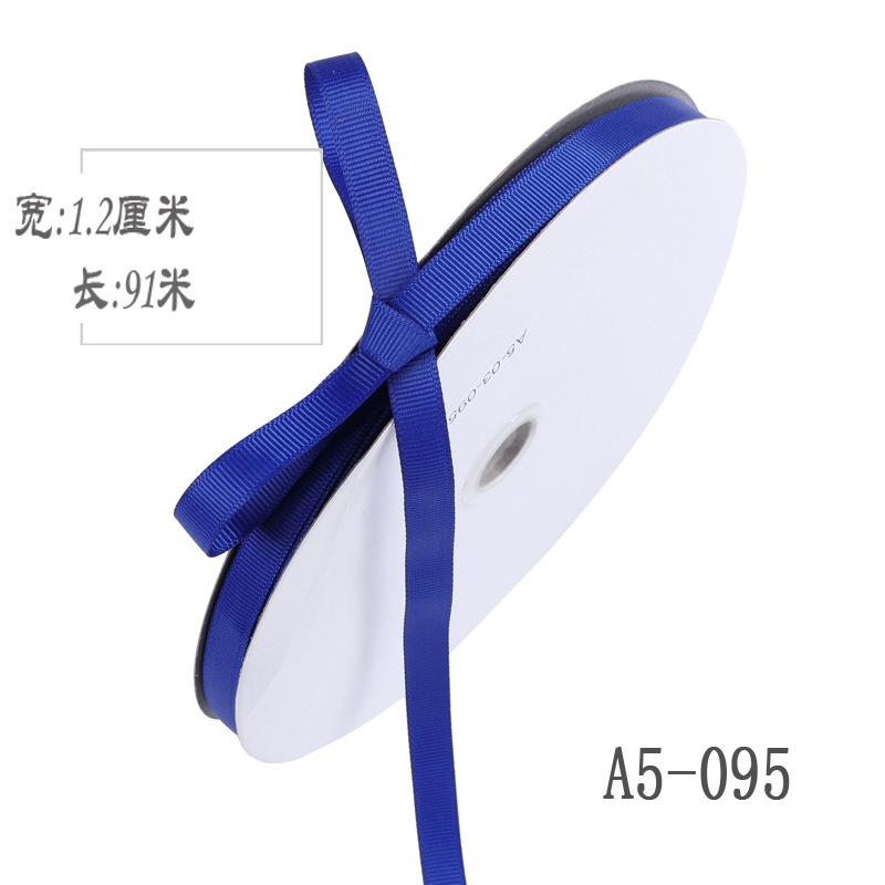 Engrosamiento 1,2 cm de alta densidad costilla cinta arco DIY cinta fruta caja de regalo embalaje cinta de color Ropa Accesorios