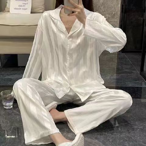 [고급-화이트] 수직 스트립-더블 롱