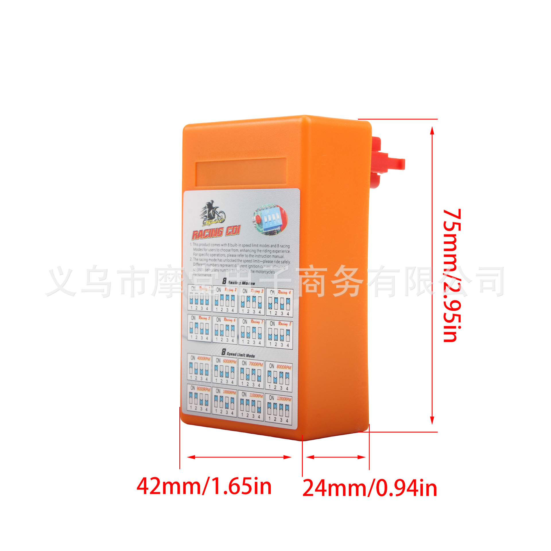 Motorcycle Igniter Cdi Transparent Plastic Dc Modified Dial Code Igniter Chip-Type Igniter with Adjustment