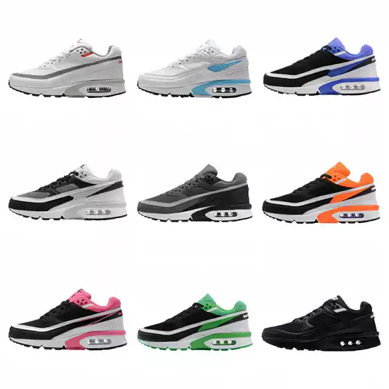 Cross-Border Max Bw91 Mesh Air Cushion Casual Shoes Men's Shoes Women's Shoes Non-Slip Wear-Resistant Student Couple Sports Shoes
