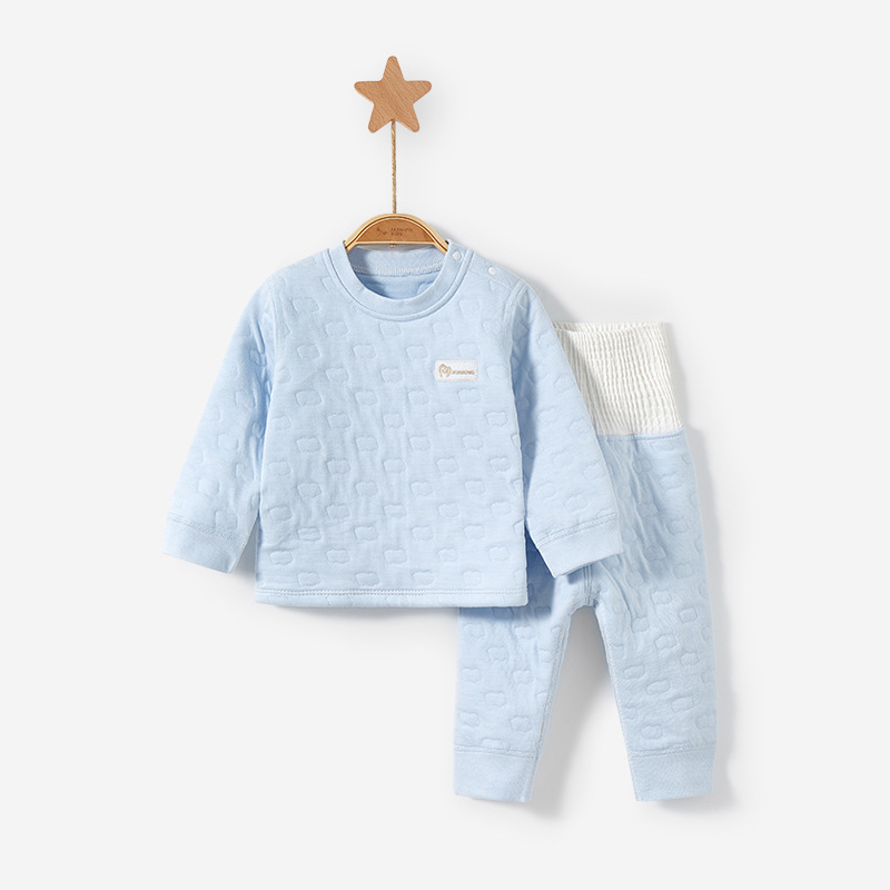 Bebé ropa de otoño pantalones largos otoño e invierno Bebé Delgado acolchado de fondo dividido niños y niñas traje de cintura alta ropa interior térmica para niños