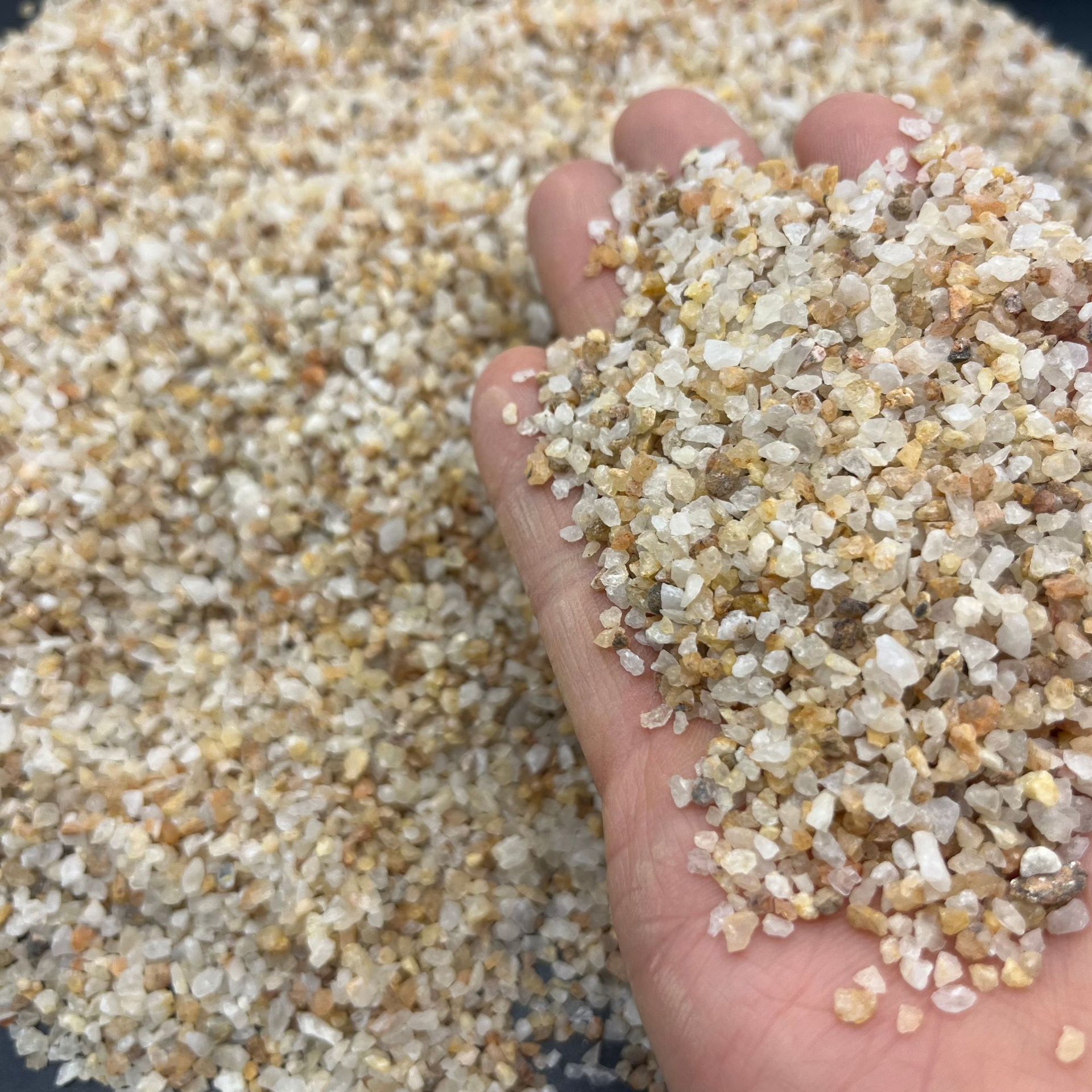 黄金砂鱼缸造景装饰底沙 盆景铺面水晶砂6-10目 10-20目