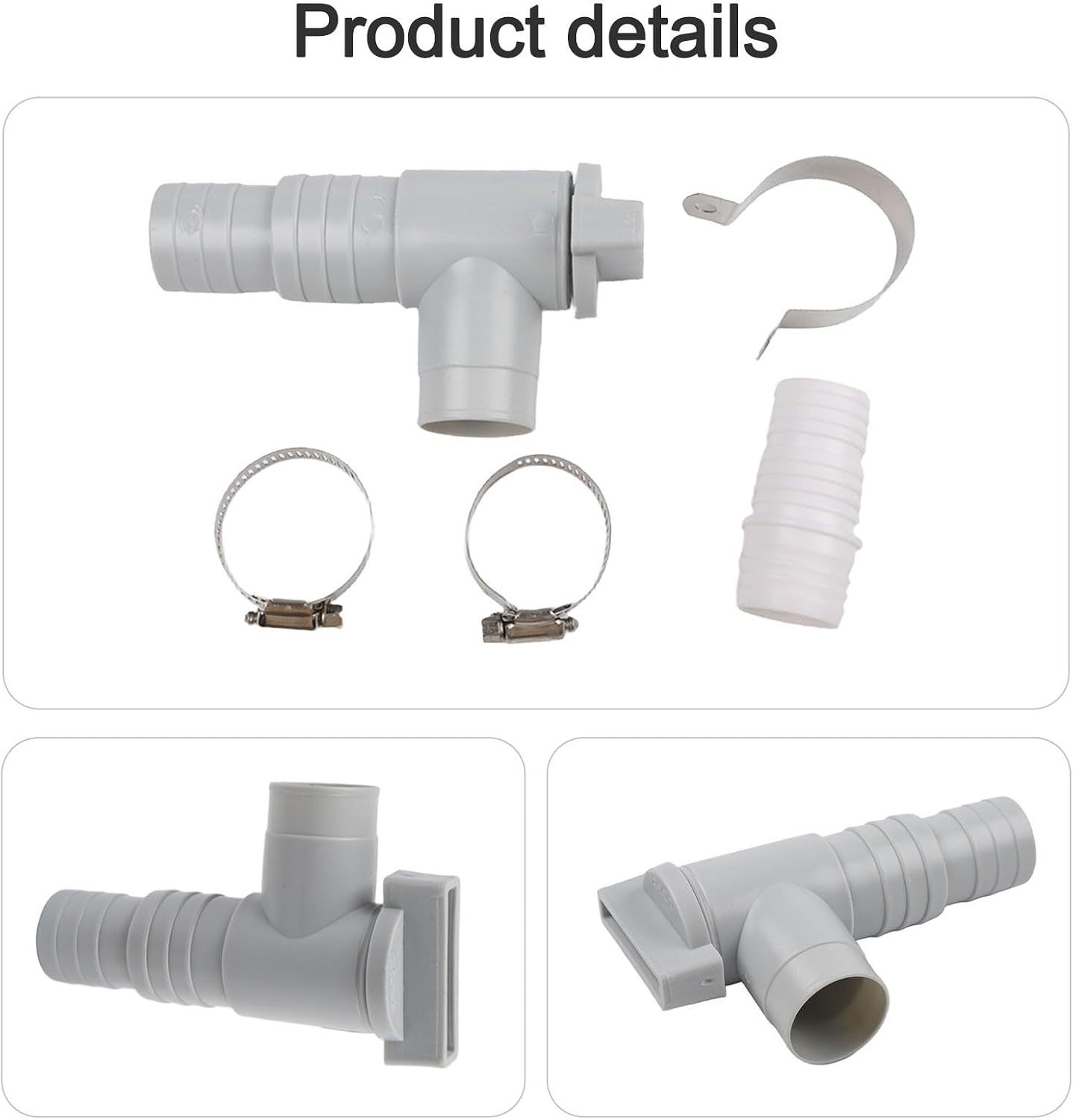 Waste Water Pipe Kit Suitable for 28mm and 32mm Pipes, Suitable for Rv Waste/Sewage Systems