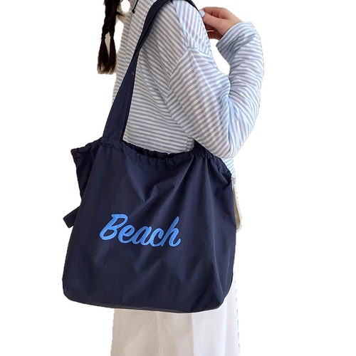 2025 New Canvas Bag Travel Shoulder Daily Japanese Ins Student School Commute Tote Bag with Large Capacity