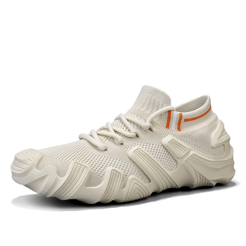 2025 otoño combinación de calcetines en vivo zapatos volcánicos zapatos mecánicos transpirables zapatos de coco zapatos casuales para hombres