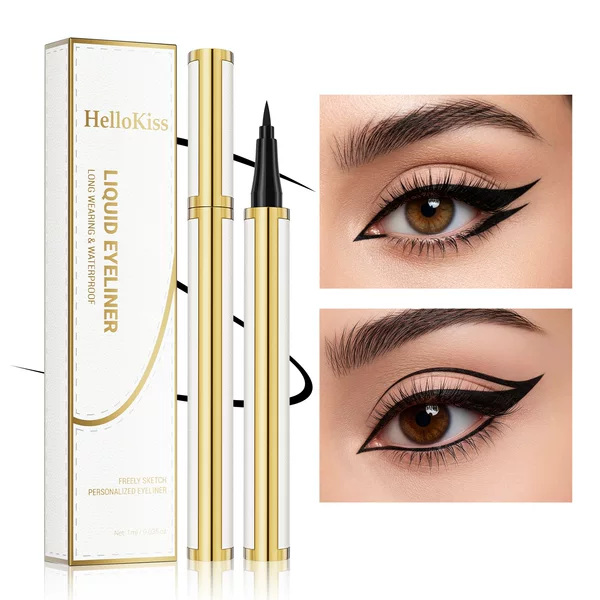 Hellokiss Lambskin Eyeliner Waterproof Quick-Drying Non-Smudge Eyeliner Cross-Border Amazon Tk Hot Product