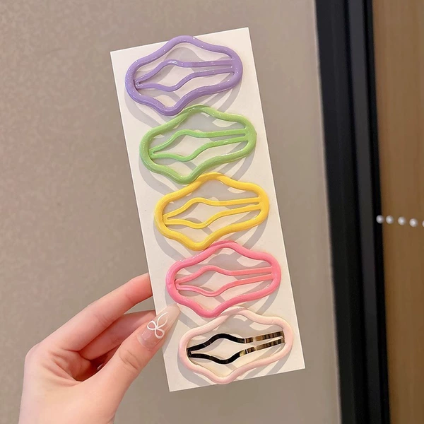 69#Candy color bright faces 5 pieces