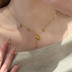 新商品の福禄ヒョウタンのネックレスの女性のフリンジの鎖の小さい大衆の高級感のファッションの簡単な組み合わせは彼女にプレゼントします。