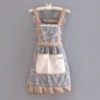 Suspenders, small princess costume, blue towel, floral print