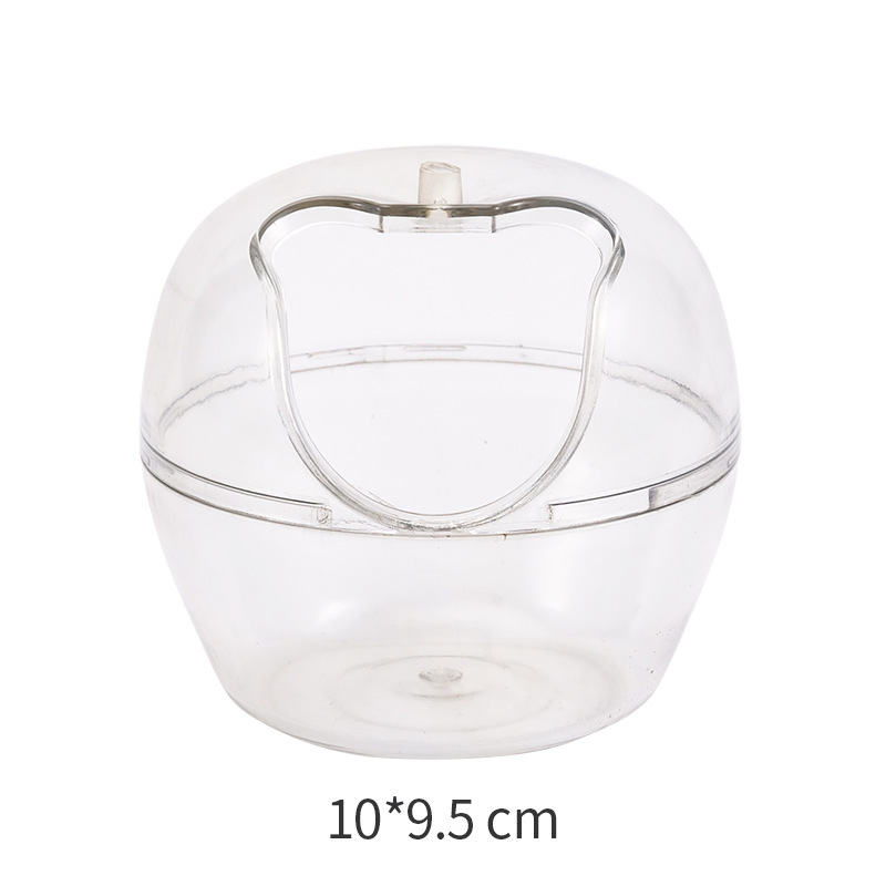 Baños de acrílico transparente de oso de oro hámster de doble propósito hámster escudo de artículos de paisaje pet nido image 8