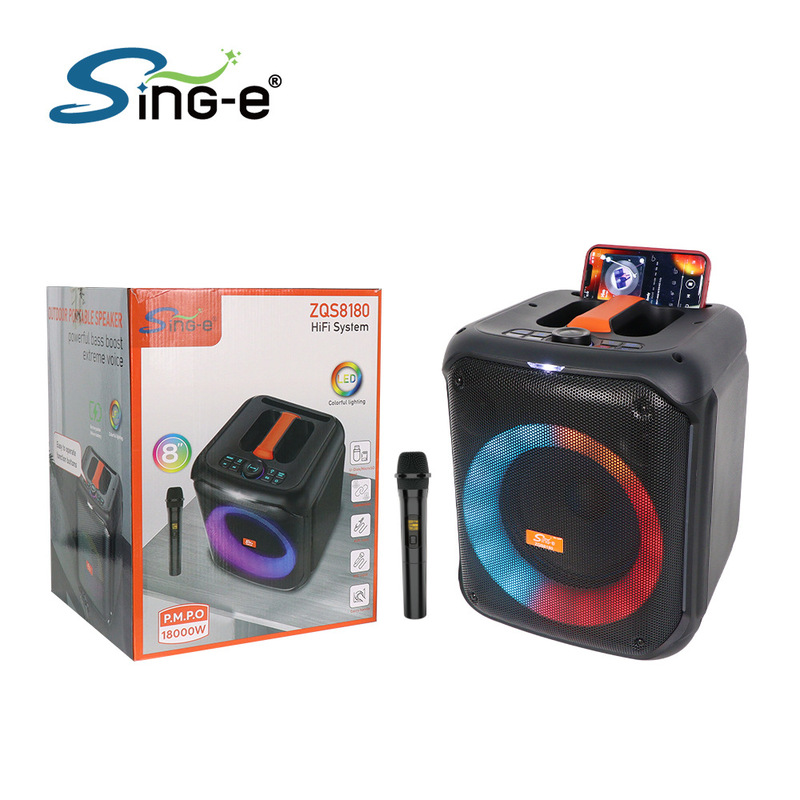Sing-E Zqs8180 8inch Conference Karaoke Speaker Clear Sound with Microphone Classroom Large Speaker Sing-E Zqs8180 8inch Conference Karaoke Speaker Clear Sound with Microphone Classroom Large Speaker