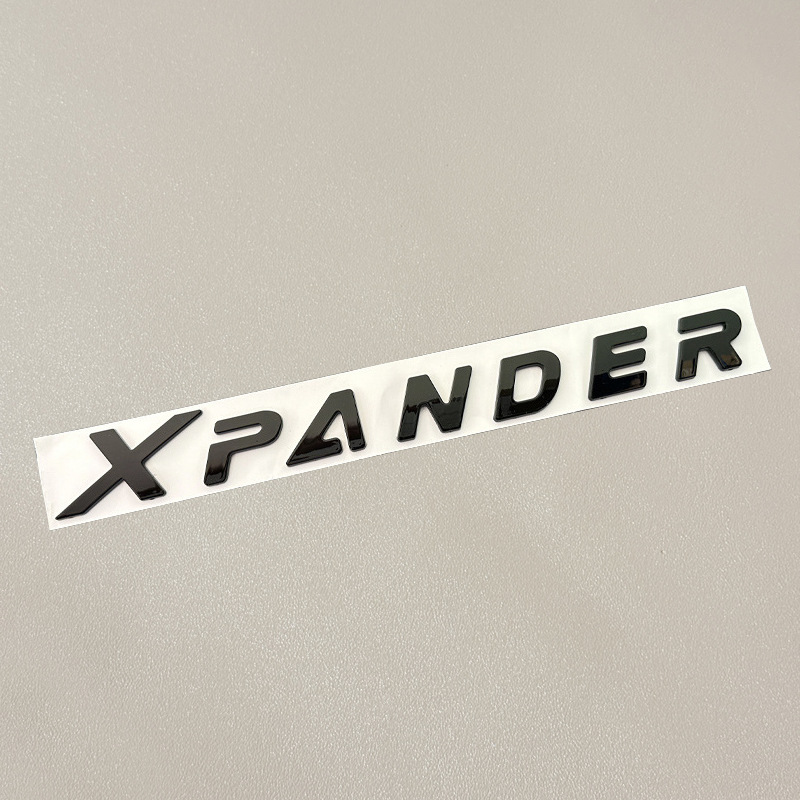 Suitable for Mitsubishi Xpander Hood Logo, English Letter Logo, Mitsubishi Front and Rear Car Logo, Trunk Logo