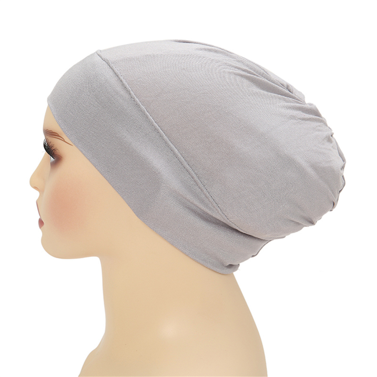 Neuer elastischer Stoff-Stirn-Indianerhut, Modal-Turban-Hut, muslimischer Base-Hut, fertig auf Lager_voghion.com