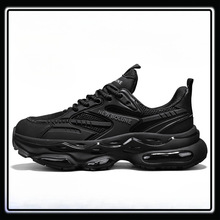 NEW BOLUNE/官方正品男鞋夏季透气厚底增高黑武士老爹鞋男