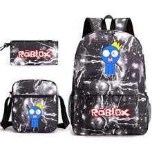 新款游戏周边彩虹朋友Roblox书包双肩包笔袋单肩包三件套02