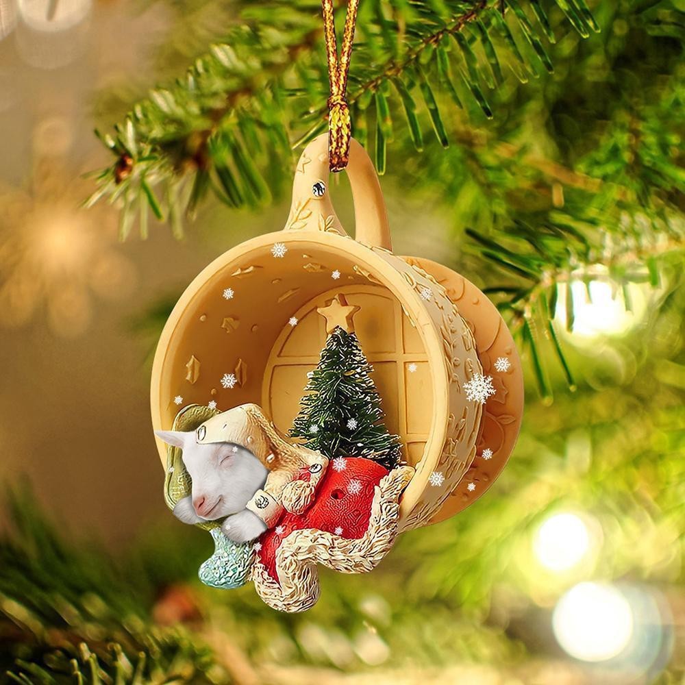 Transfronterizo nuevo acrílico taza plana perro mascota decoraciones de Navidad coche mochila adornos image 9