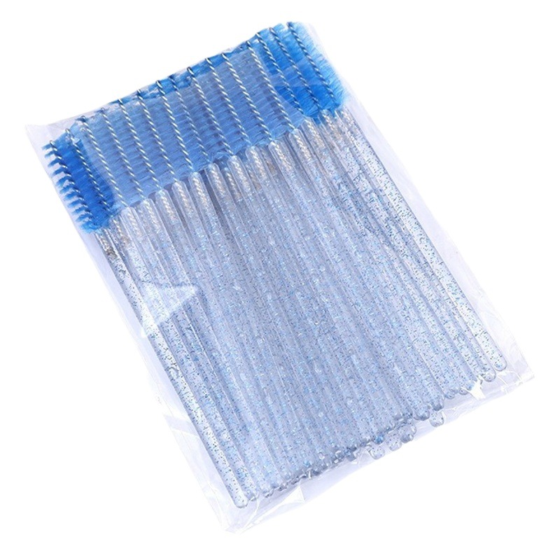 Nuevo cepillo de pestañas de cristal cepillo de cejas de pestañas espiral cepillo de cejas multicolor mini peine maquillaje maquillaje belleza