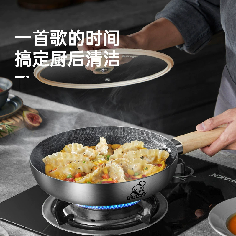 Сковорода для приготовления большой желтой утки 316 сотовая Сковорода Из Нержавеющей Стали 28 сковорода для стейка омлет 26 см General