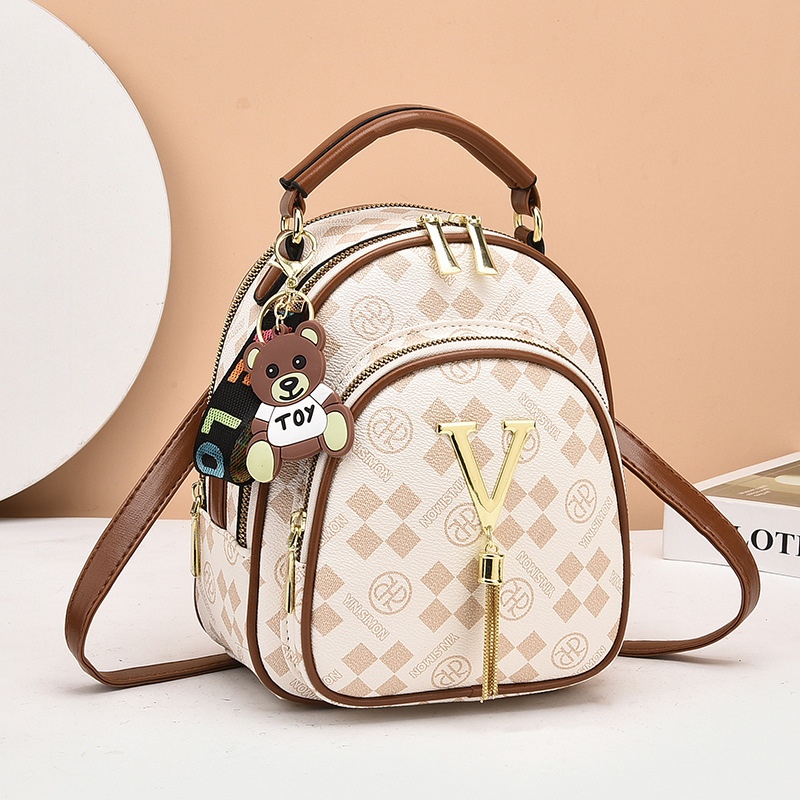 Zaino donna stampato alla moda piccola borsa a tracolla_voghion.com