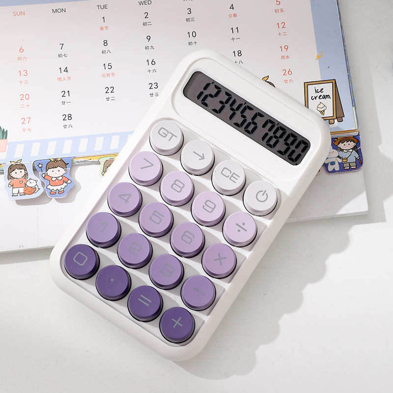 高価値電卓オフィス専用ドーパミンかわいいコンピュータ学生会計計算機プリントロゴ|undefined