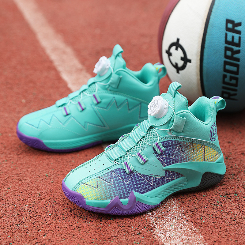Boys Sports Breathable Trainers With Rotating Buttons_voghion.com