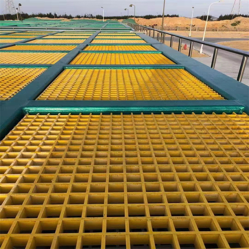 玻璃钢格栅网格板地网排水沟盖板光伏检修走通道平台踏板