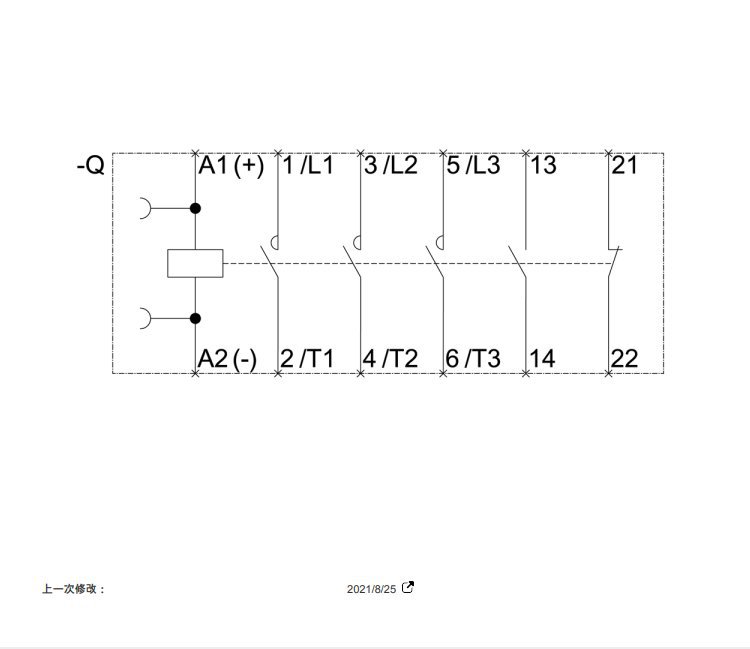 西门子3RT6025-1BB40接触器 DC 24 V AC3 7.5 kW 400 V