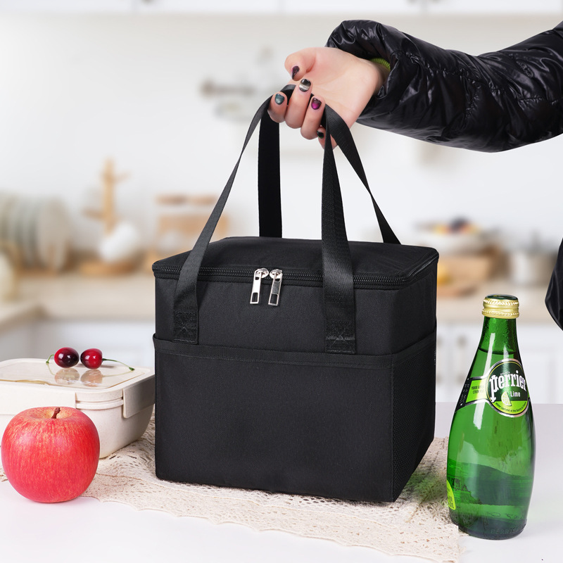 Bolsa de almuerzo japonesa simple portátil aislante de calor bolsa de almuerzo para llevar bolsa de almuerzo bolsa de almacenamiento